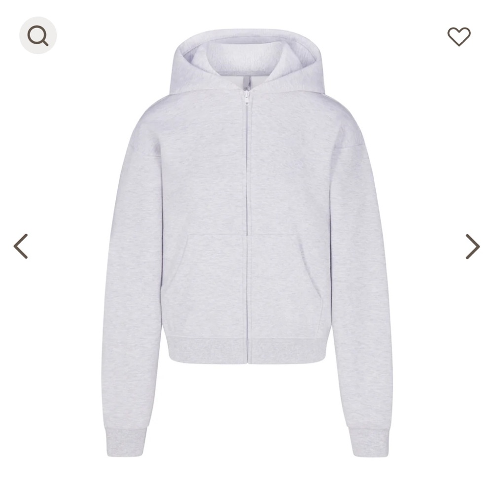 SKIMS CLASSIC ZIP UP HOODIE